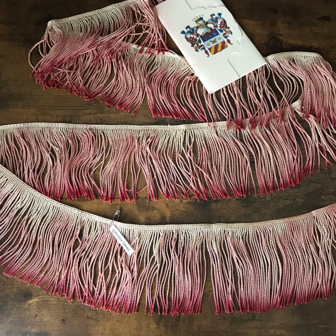 イタリア　ヴィンテージ　フリンジ　ヨーロッパアンティーク