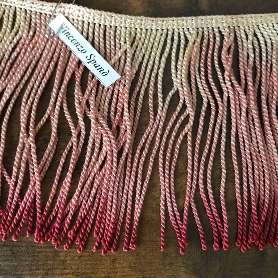 イタリア　ヴィンテージ　フリンジ　ヨーロッパアンティーク