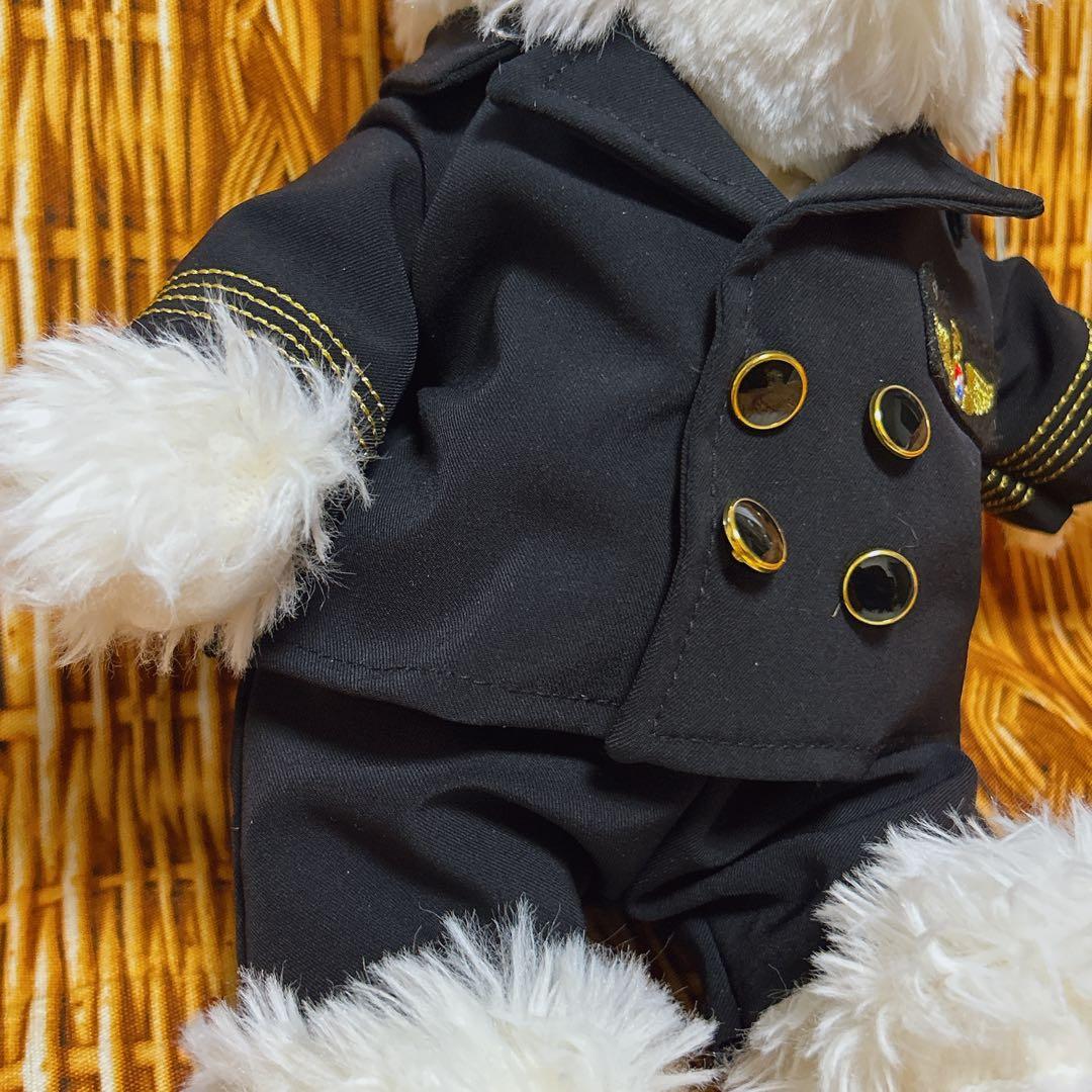 大韓航空 コリアンエアー パイロット 機長 制服 犬 ぬいぐるみ 飛行機