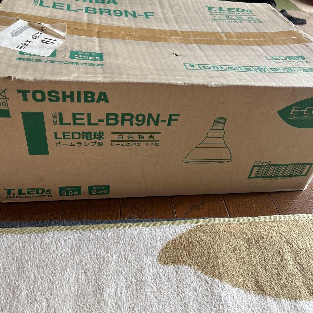 TOSHIBA LED電球100W LEL-BR9N-F 6個入り