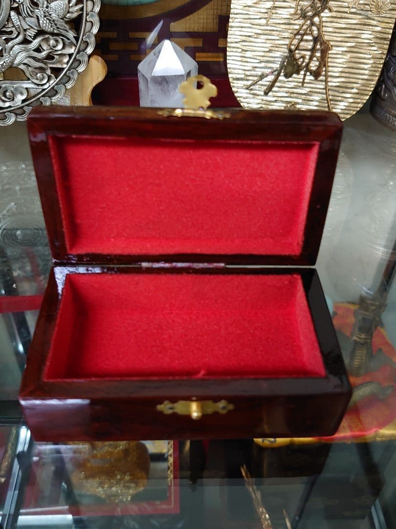 開運 龍 龍神 龍螺鈿小物入【木製品】