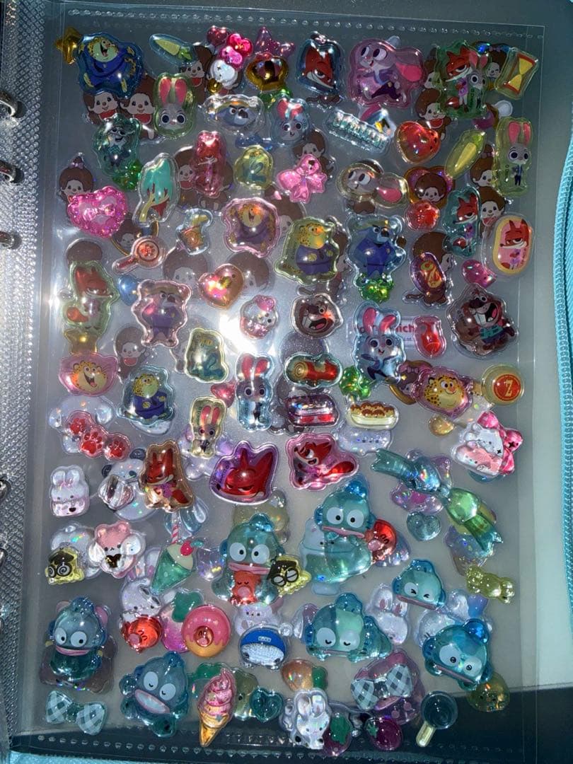 ディズニープチドロ サンリオボンボンドロップシールドデカシール帳完成品❤︎