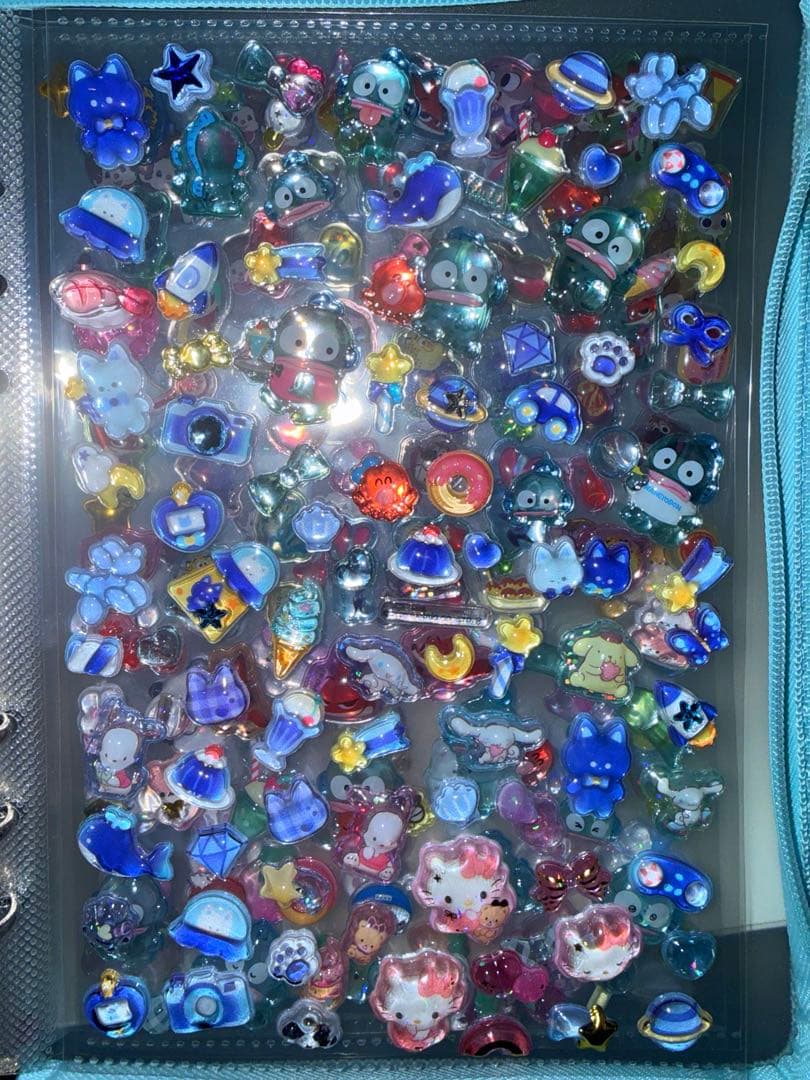 ディズニープチドロ サンリオボンボンドロップシールドデカシール帳完成品❤︎