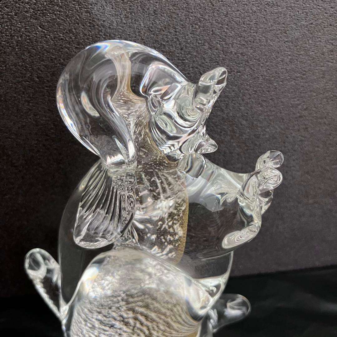 ベネチアングラス　ベネチアンガラス　murano ムラーノガラス　いぬ　犬　置物
