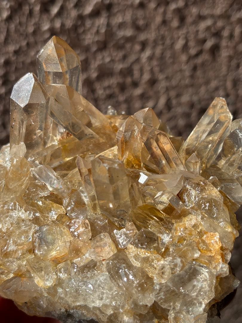 お取置き　ザンビア産　シトリンクラスター　586g. 透明度高い　天然石