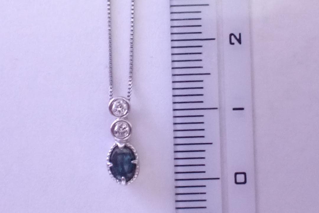 アレキサンドライト　ペンダントトップ　0.21ct　ダイヤ0.07ct