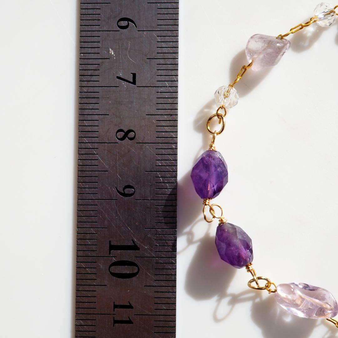 【Ruby】宝石質プレナイト×モルガナイトデザインブレスレット