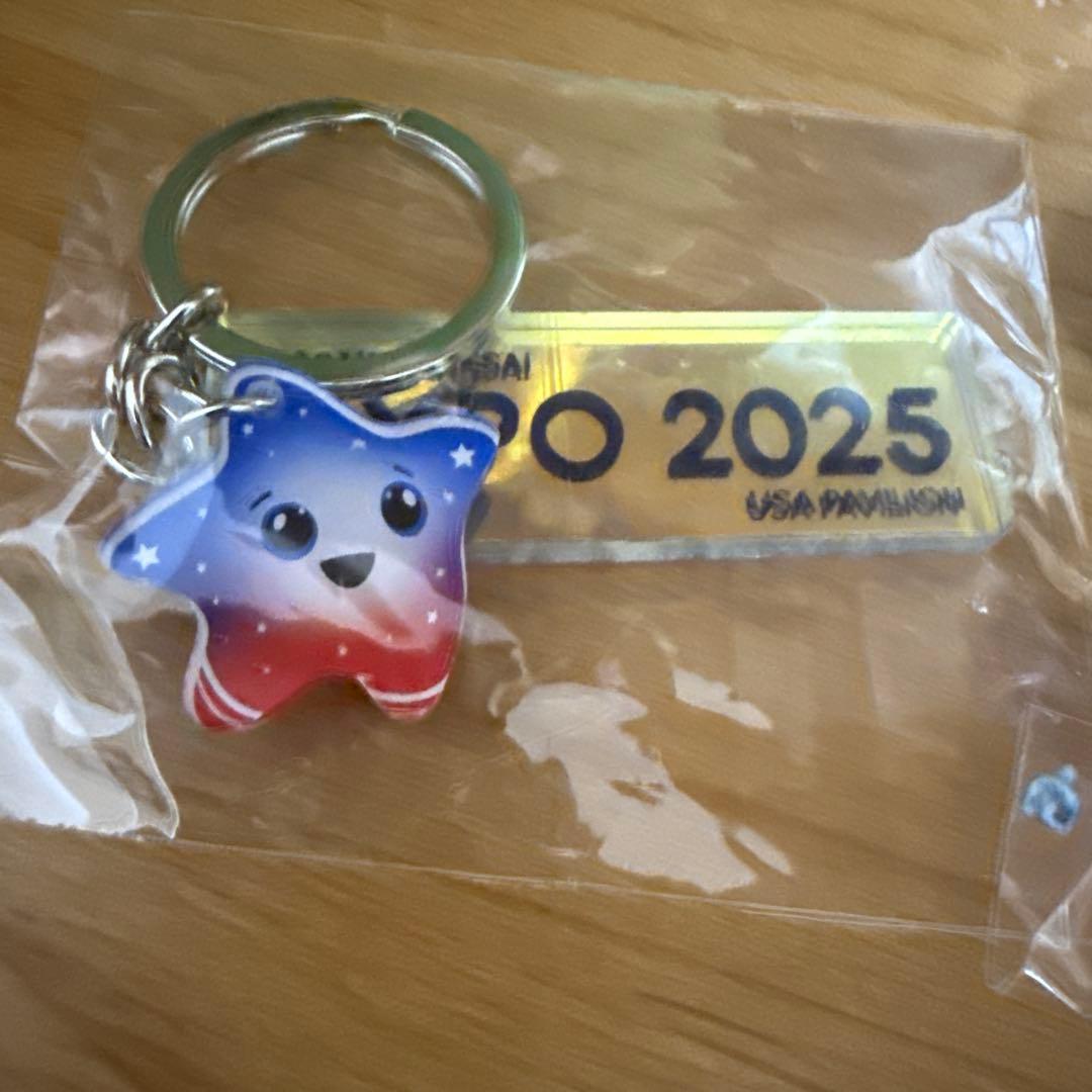 b*b様 EXPO2025 万博　アメリカパビリオン　スパークキーホルダー&バッ