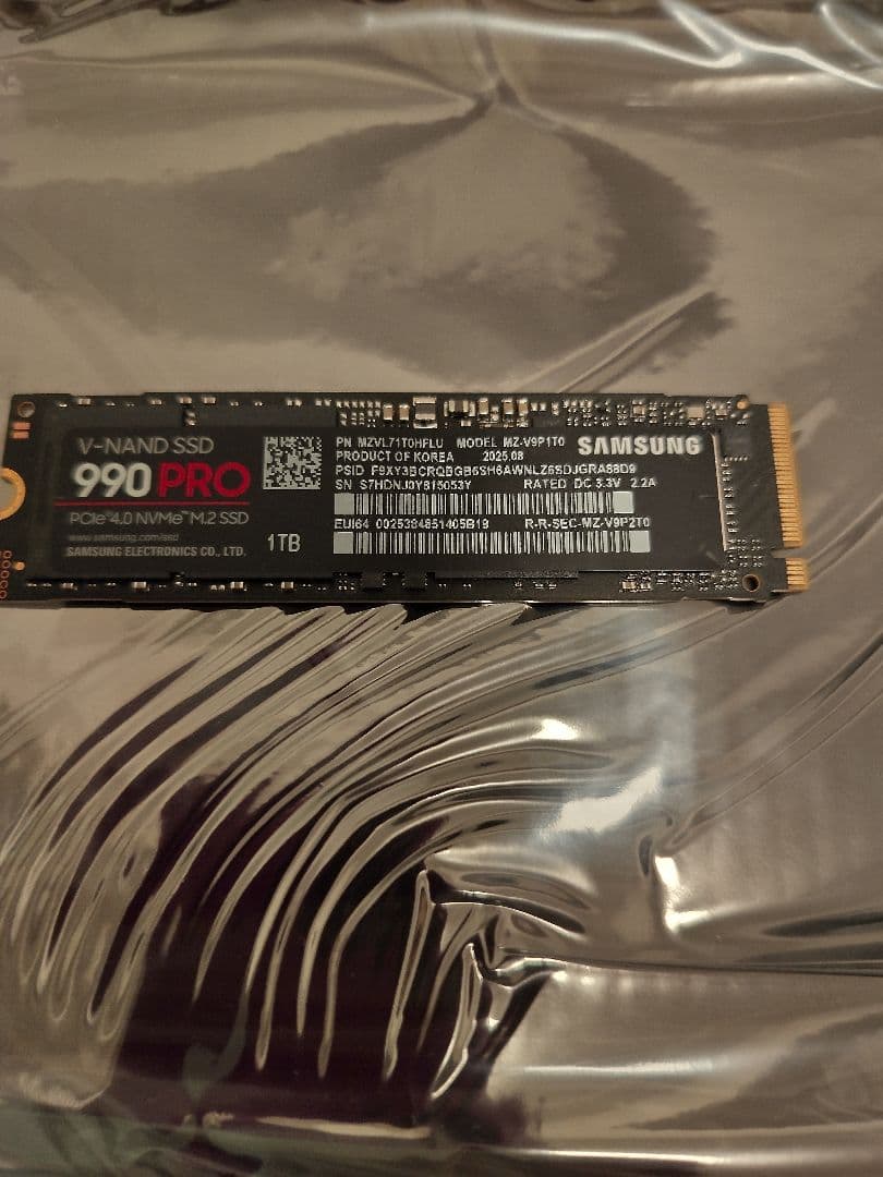n*.様 SAMING 990PRO 1TB SSD PCIe 4.0 NVMe