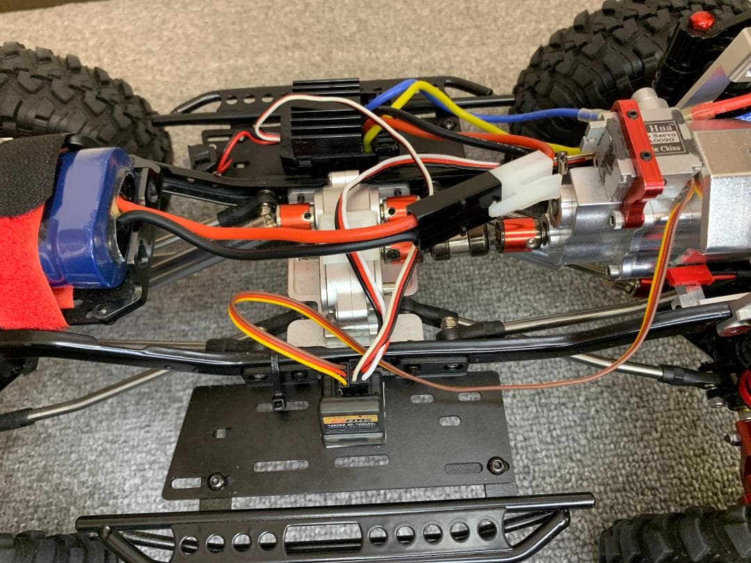 【はむウィリー】SCX10 フルメタル改 4リンク 35T ウインチ付