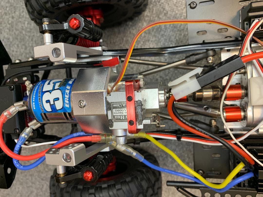 【はむウィリー】SCX10 フルメタル改 4リンク 35T ウインチ付