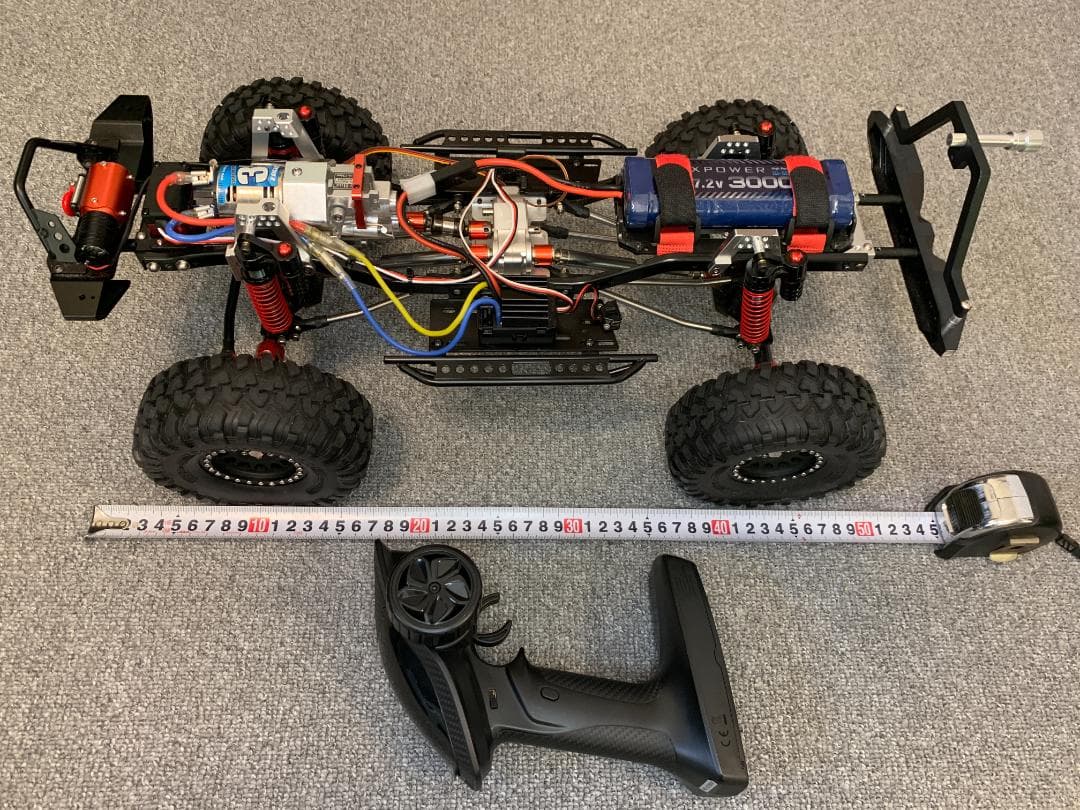 【はむウィリー】SCX10 フルメタル改 4リンク 35T ウインチ付