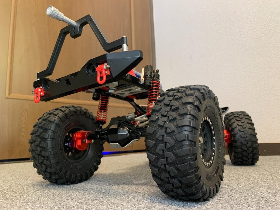 【はむウィリー】SCX10 フルメタル改 4リンク 35T ウインチ付