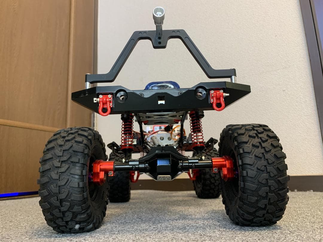 【はむウィリー】SCX10 フルメタル改 4リンク 35T ウインチ付