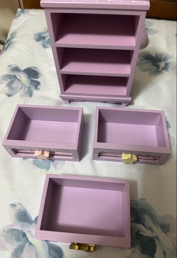 【美品】SWIMMER ドレッサー　チェスト　2点セット(ラベンダー)