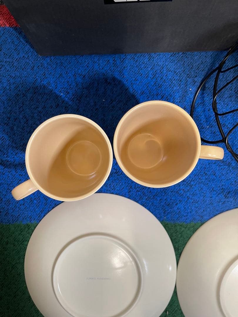 JUNKO KOSHINO ペア食器セット プレート20cm カップ バスケット