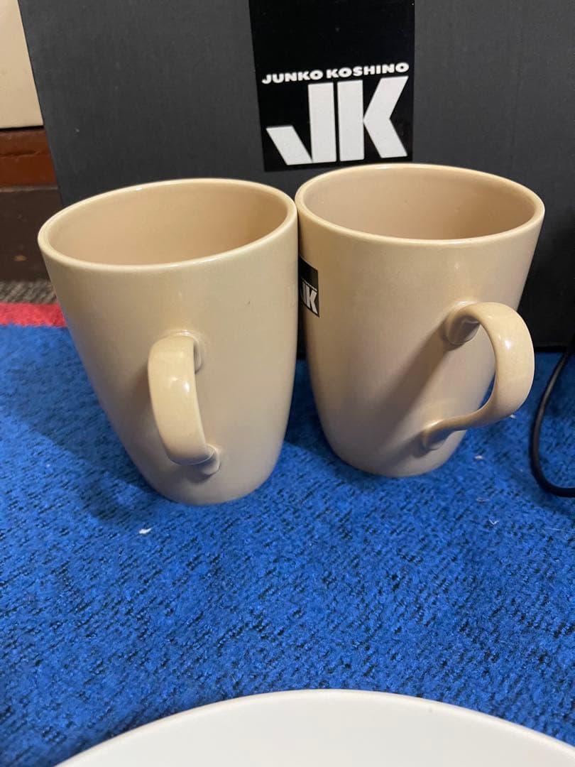 JUNKO KOSHINO ペア食器セット プレート20cm カップ バスケット