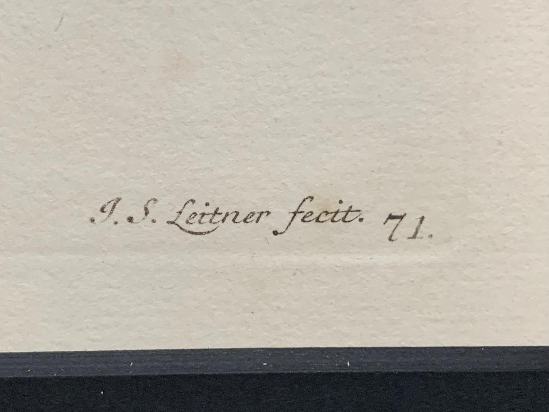 アンティーク　ラインベルガー書『動物図解書の額』　中に燃え跡のある図解書入り