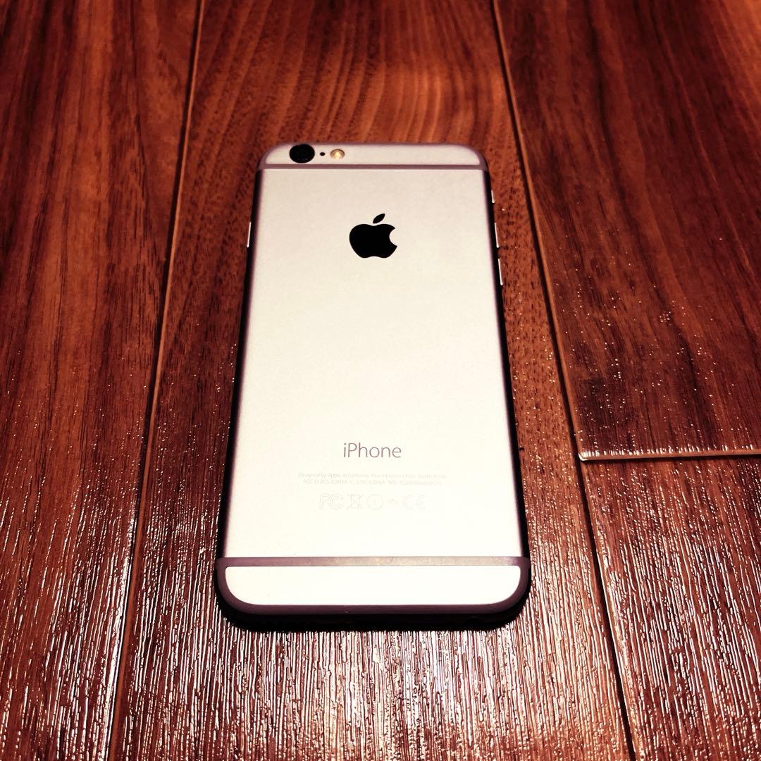 【美品】iPhone6 64GB シルバー 最大バッテリー容量97%！