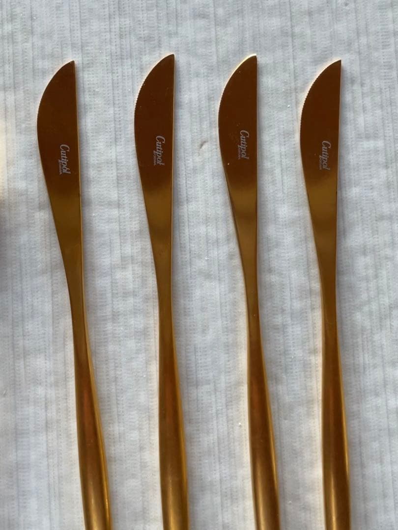 クチポール　ムーンマットゴールド　ディナースプーン・フォーク・ナイフ×4セット