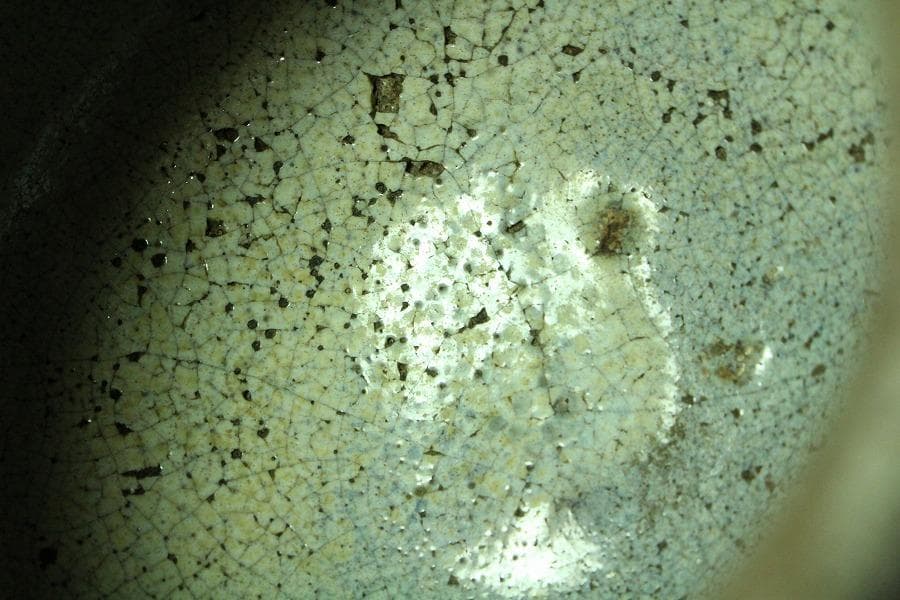 古唐津 斑唐津 壷 古美術(K-XA870)