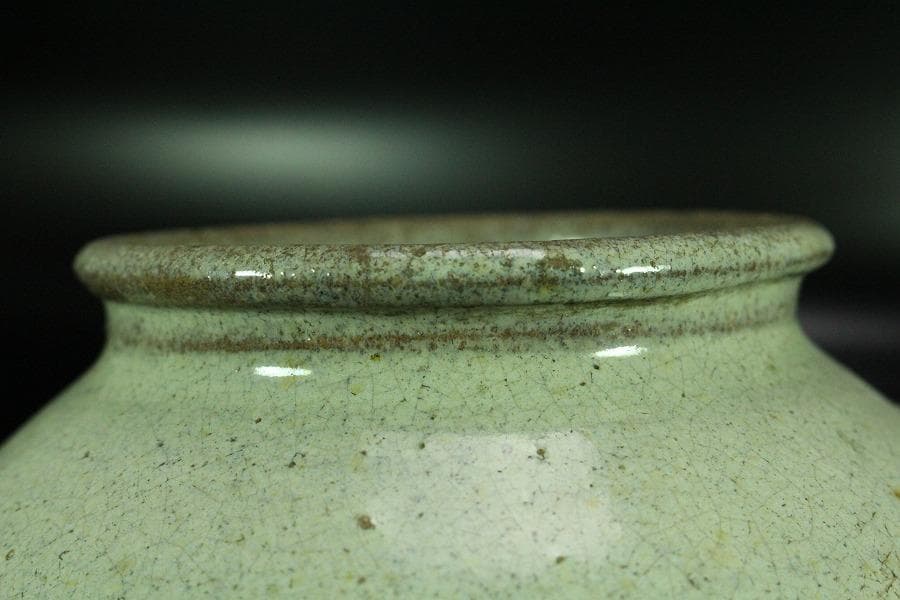 古唐津 斑唐津 壷 古美術(K-XA870)