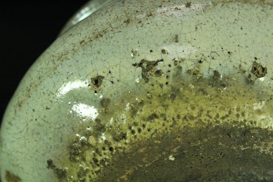 古唐津 斑唐津 壷 古美術(K-XA870)