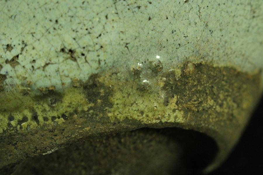 古唐津 斑唐津 壷 古美術(K-XA870)