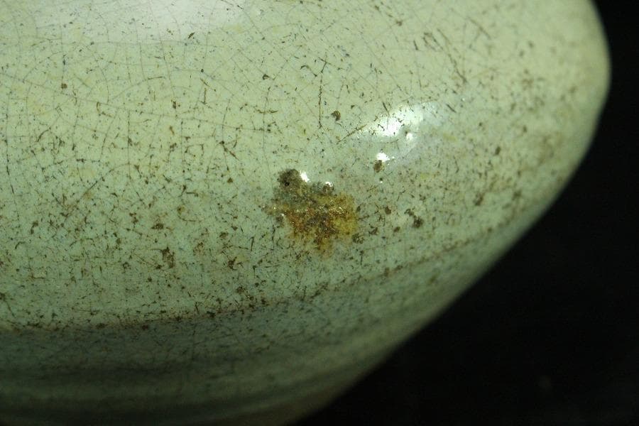 古唐津 斑唐津 壷 古美術(K-XA870)