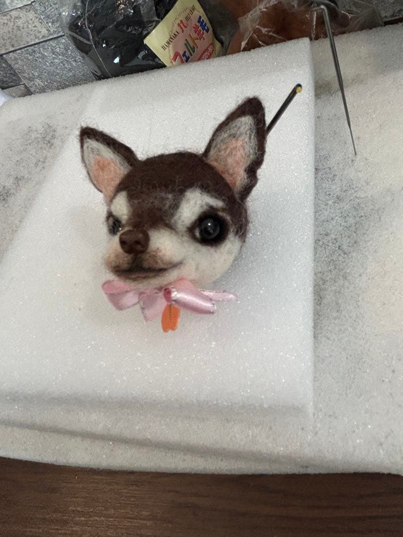 koma様　羊毛フェルト犬