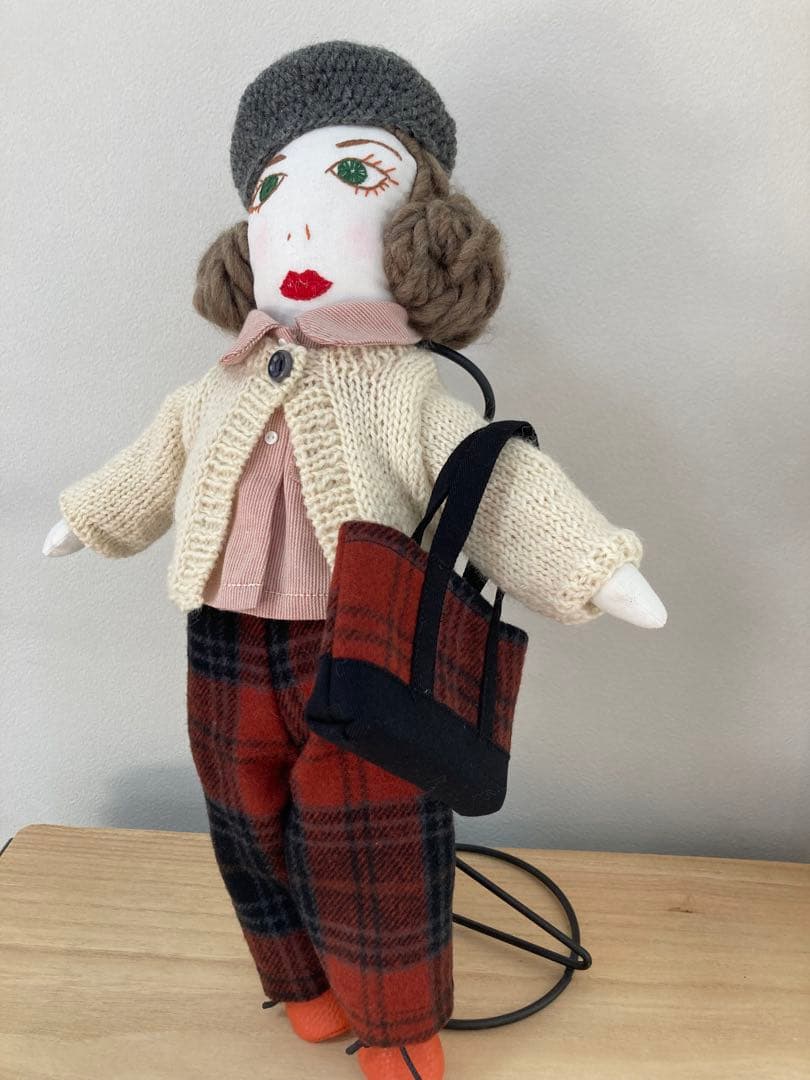 大人着せ替え布人形　ポレットちゃん風　コーディネート色々一式セット　ハンドメイド
