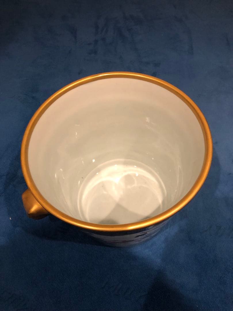 龍峰窯　ワインクーラー　陶器　染錦金彩四君子　三洋陶器
