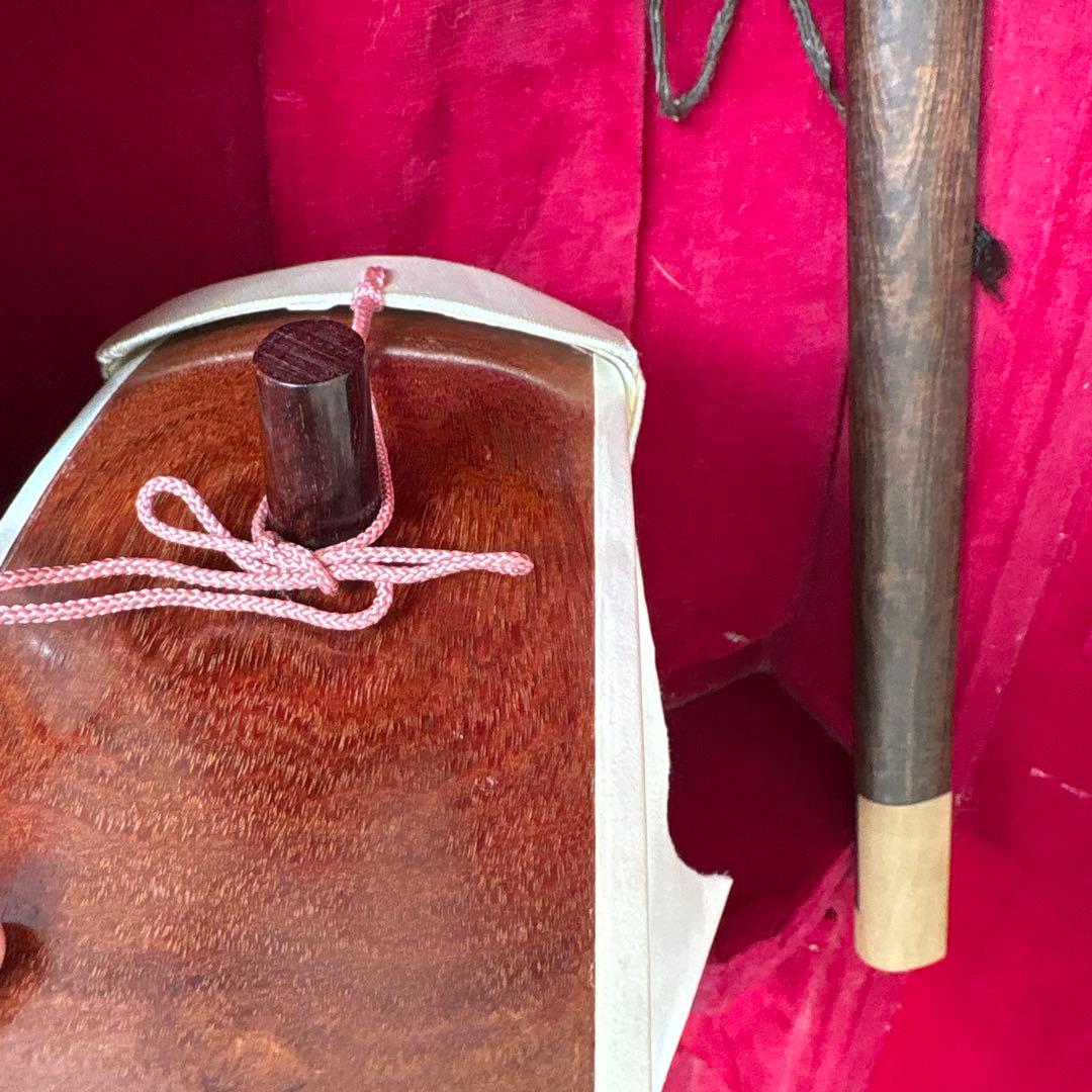 細棹三味線本体と専用三つ折りケース