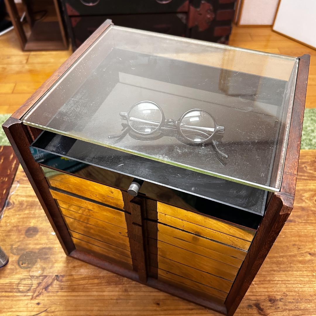 希少　アンティーク　小物入れ　収納BOX 小物ショーケース　レトロ