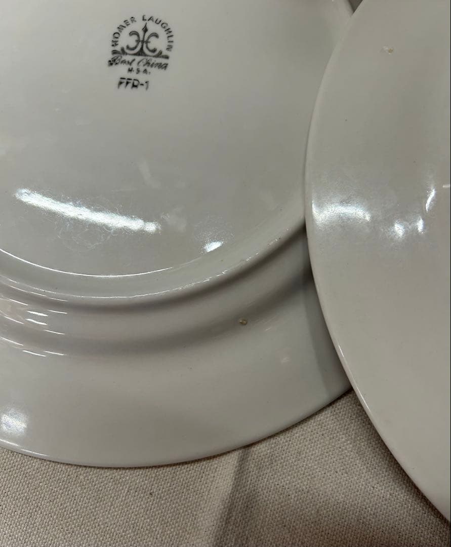 【USA】ヴィンテージダイナー大皿　刻印FFD-1・EED-1【2枚セット】