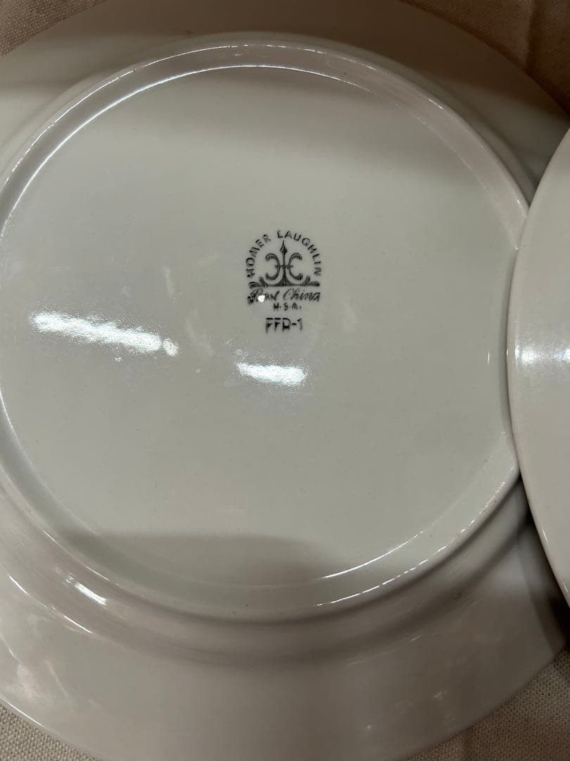 【USA】ヴィンテージダイナー大皿　刻印FFD-1・EED-1【2枚セット】