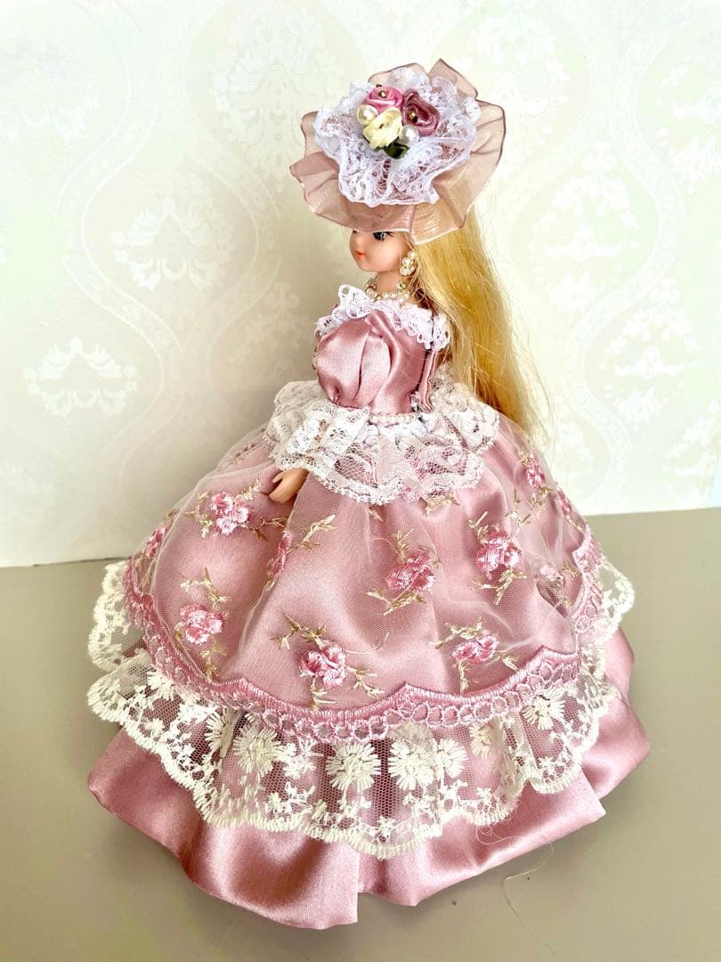 リカちゃん服　ドレス　ピンク　４点セット　ハンドメイド