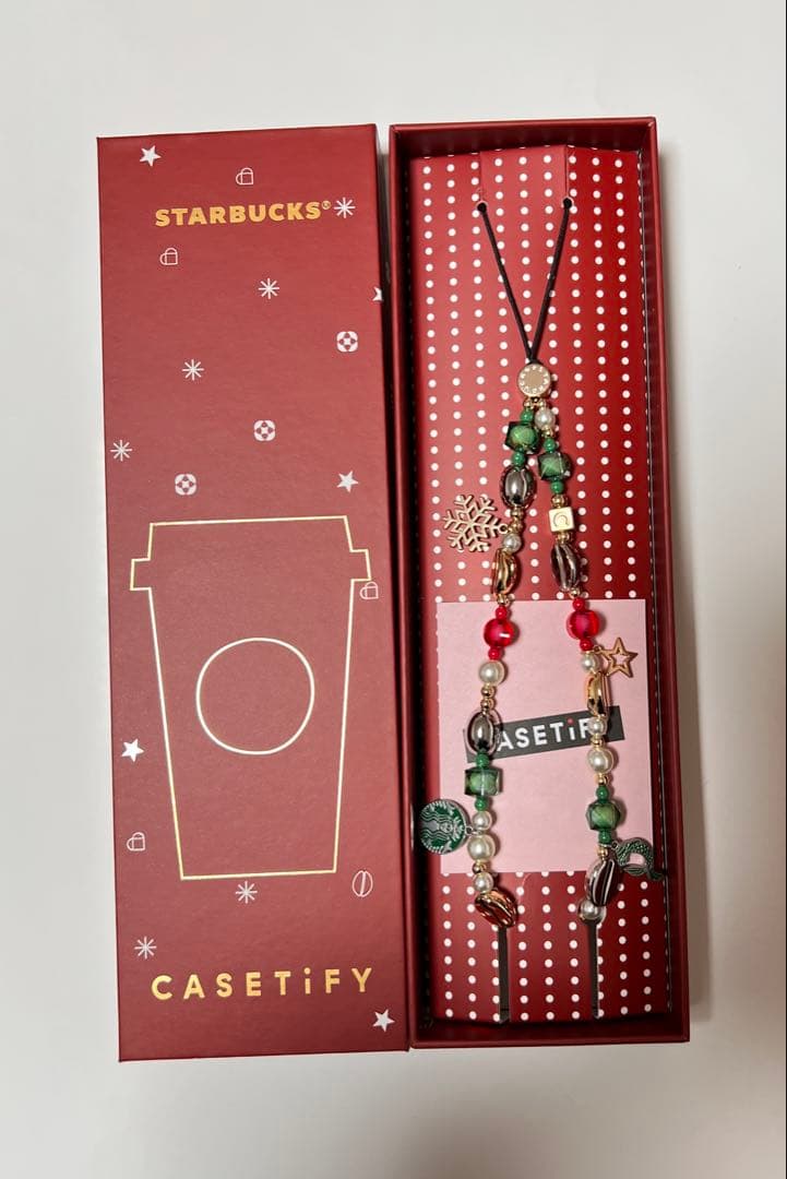 【新品未使用】 中国スタバ 会員限定 CASETiFYスマホストラップ