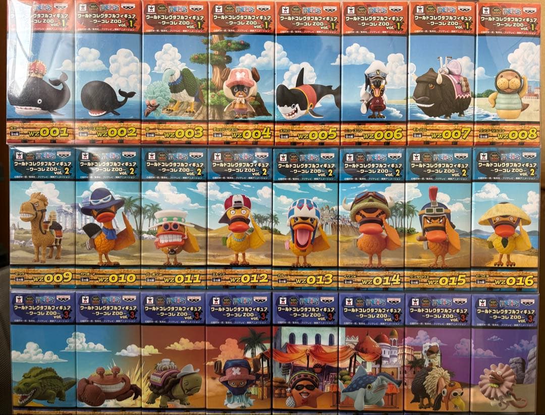 ワンピース ワールドコレクタブルフィギュア ZOO vol.1.〜5全40種