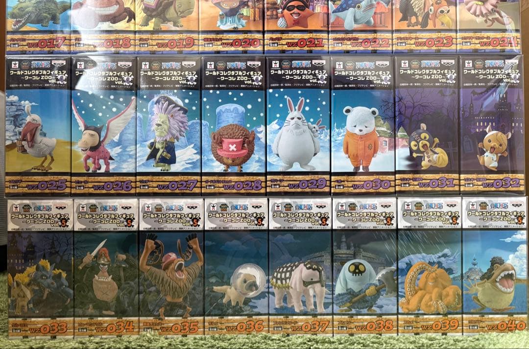 ワンピース ワールドコレクタブルフィギュア ZOO vol.1.〜5全40種