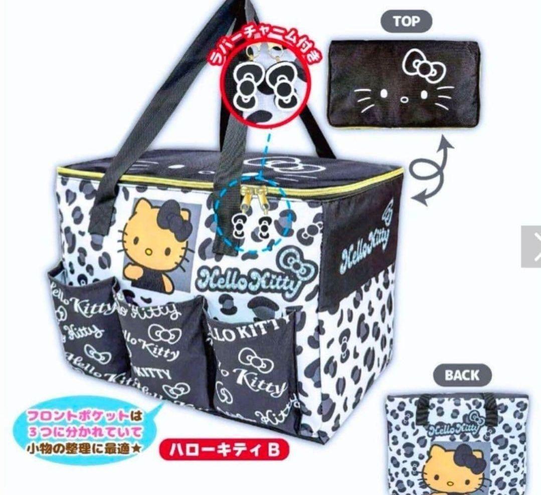 キティ お菓子コンテナボックス 保冷保温BIGマルチバッグ 日焼けキティ ギャル