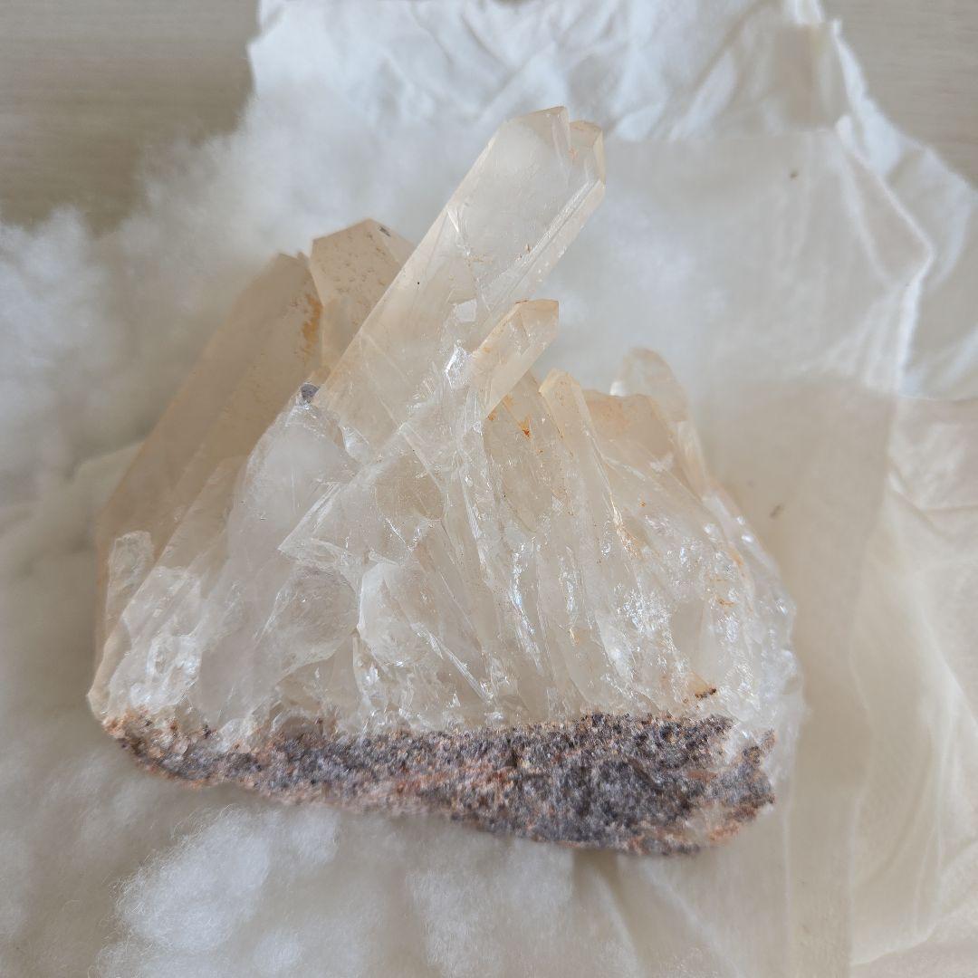 水晶 自然結晶 置物 約10cm