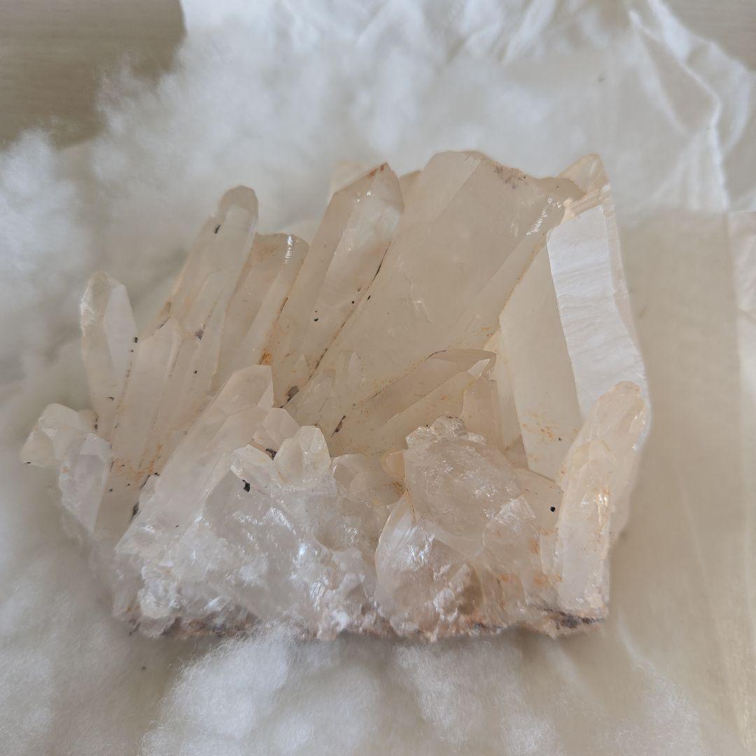 水晶 自然結晶 置物 約10cm