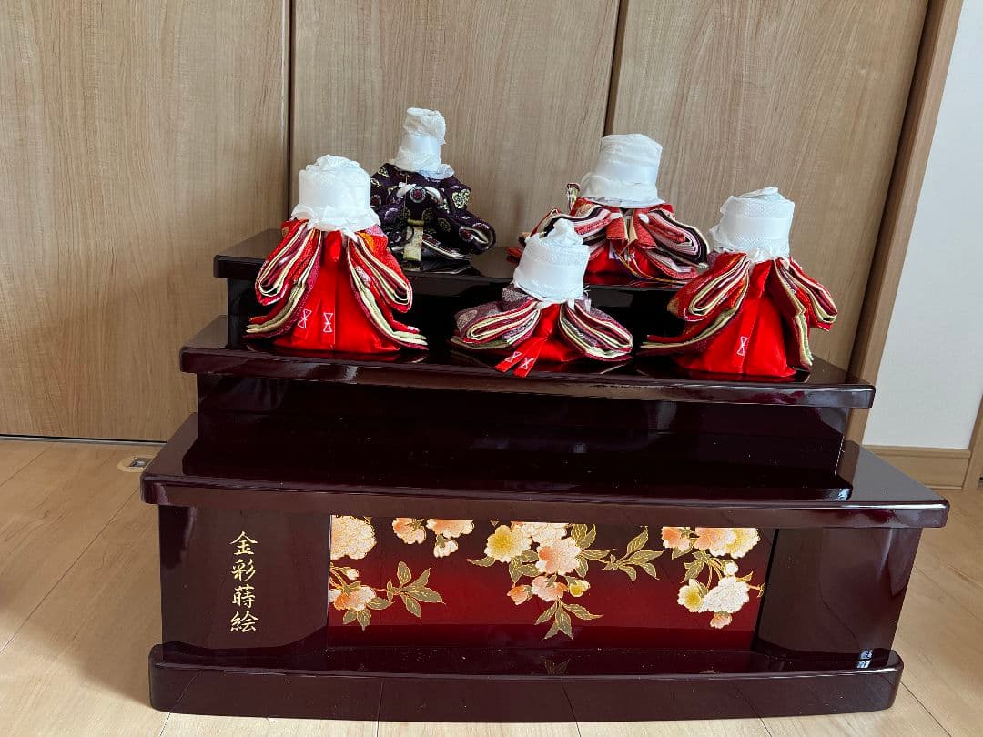 雛人形 五人飾り 3段　新品未使用