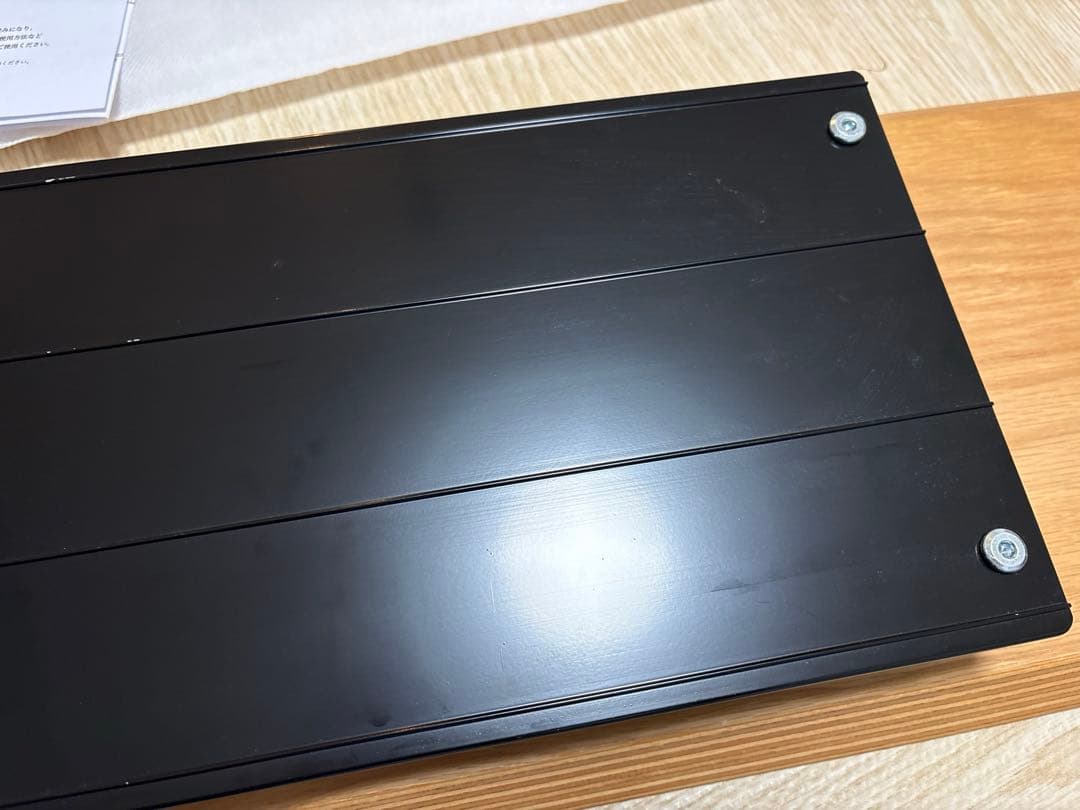 amesoba デスクシェルフ (天板：ホワイトオーク/パーツ：ブラック)