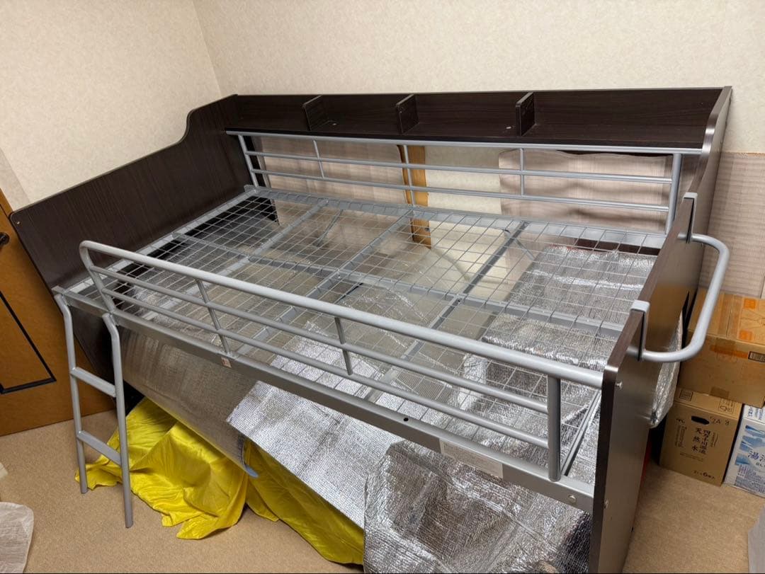 【名古屋直接引取】ニトリ ロフトベッド シングルサイズ ダークブラウン