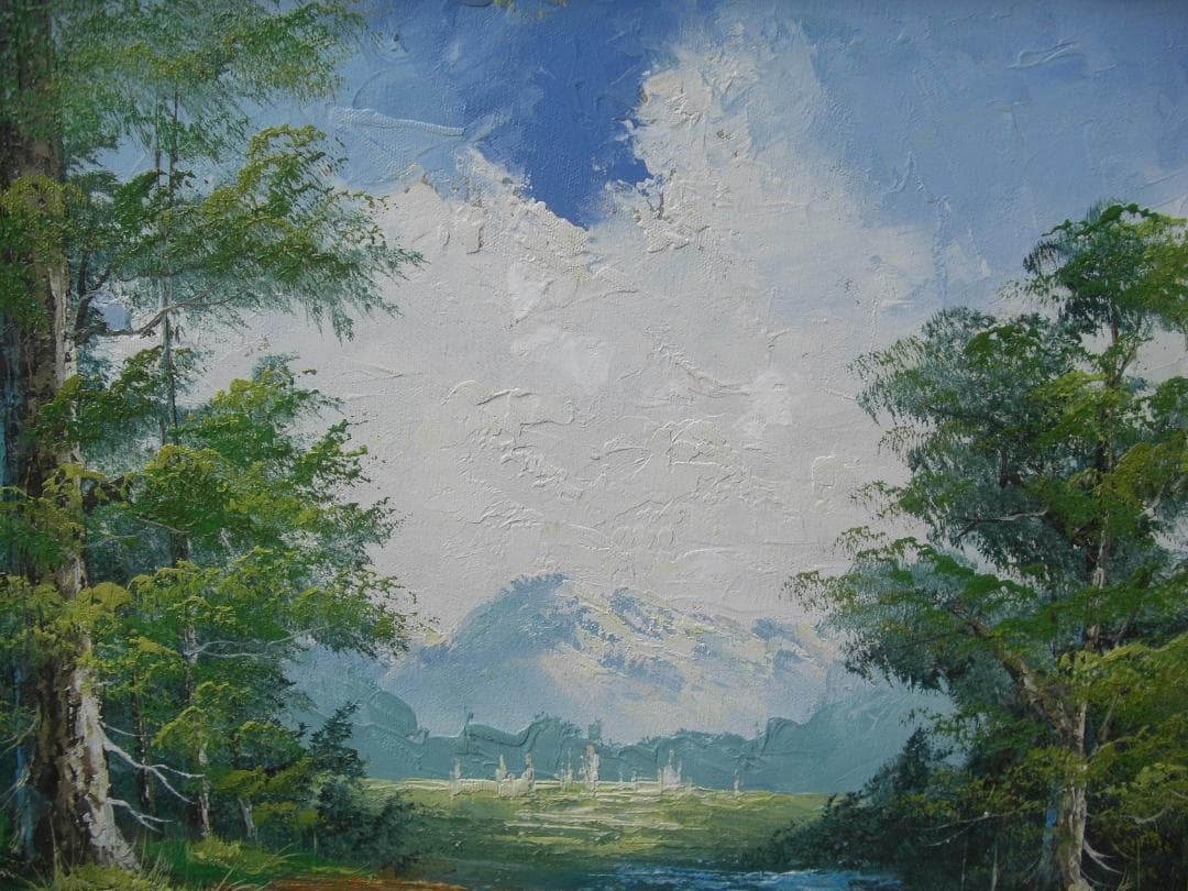 絵画アンテックコレクション/「風景画」額入り中古品!!0910