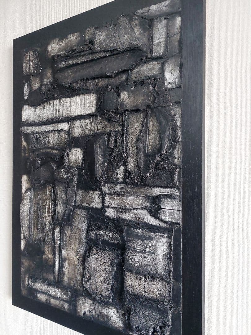 テクスチャーアート★≒60×42×3㎝　　抽象画 現代アート　インテリア