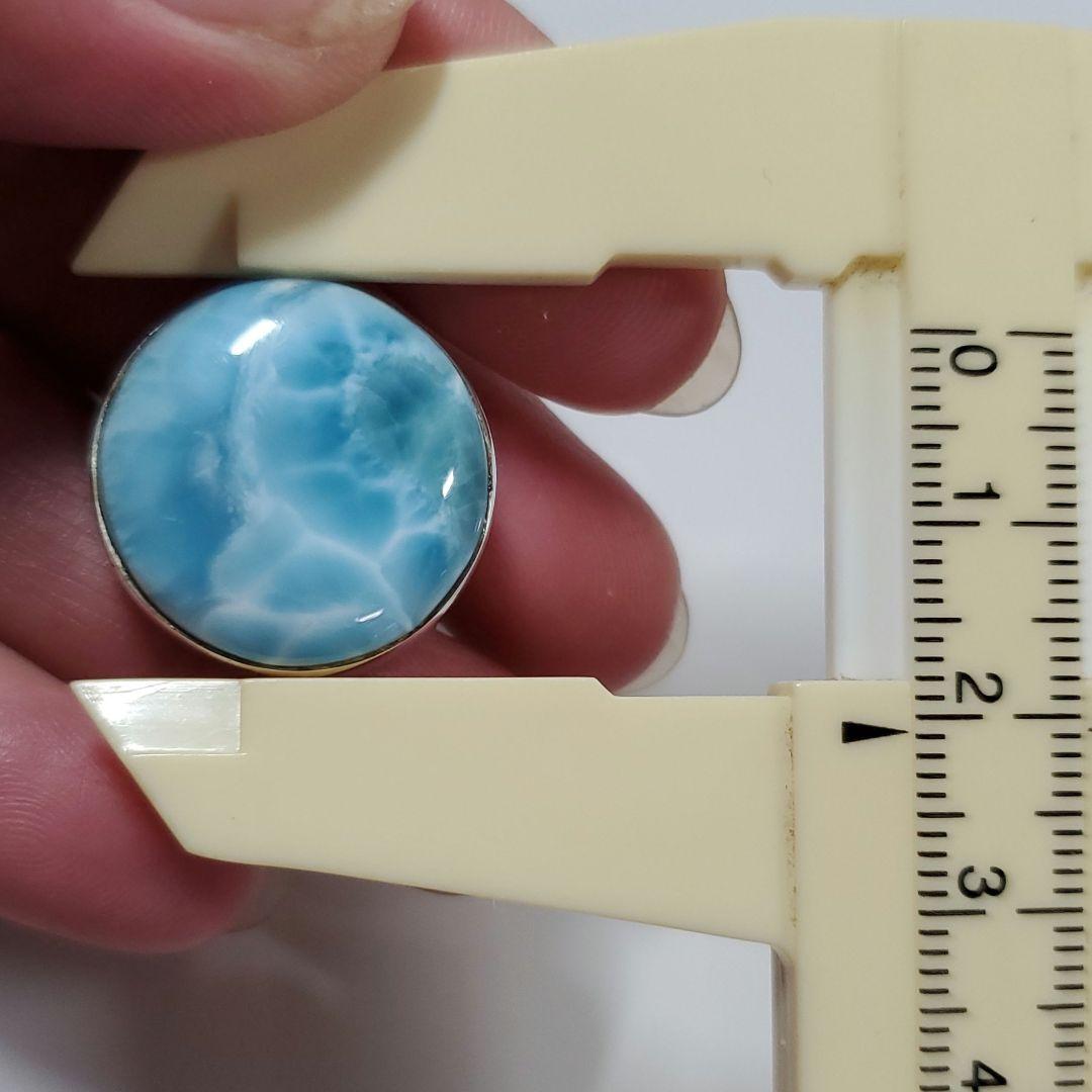 ラリマー　まんまる フリーサイズリング S925