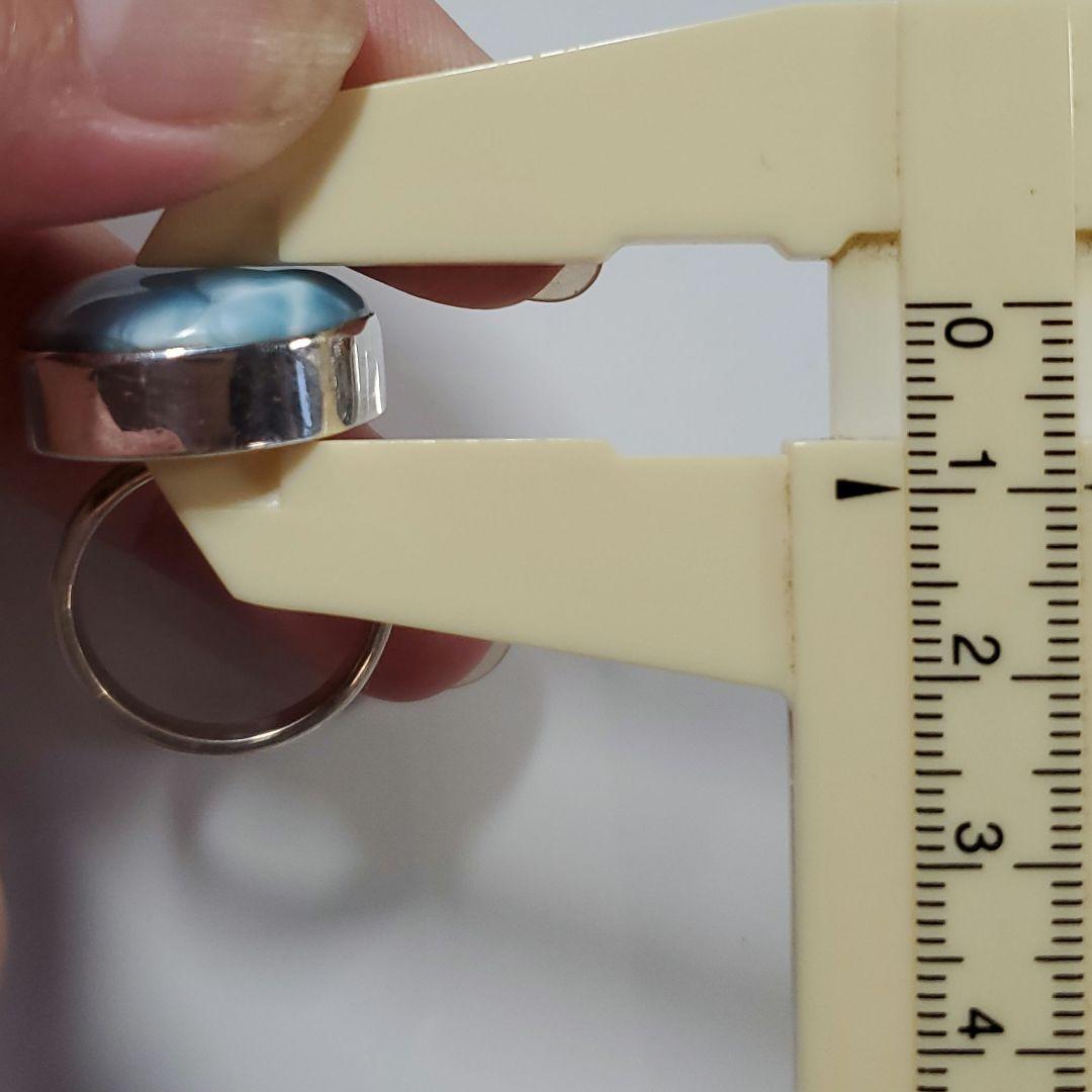 ラリマー　まんまる フリーサイズリング S925